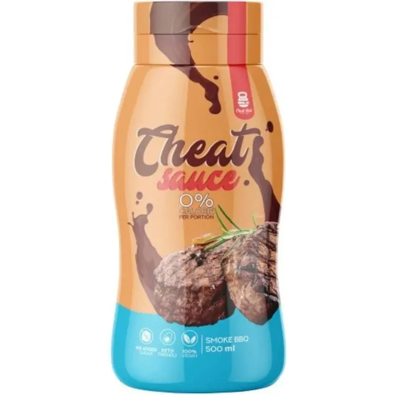 Rabeko Cheat Sauce Smoke BBQ 500 ml barbecue sauce with a smoky flavour and zero-calorie positioning