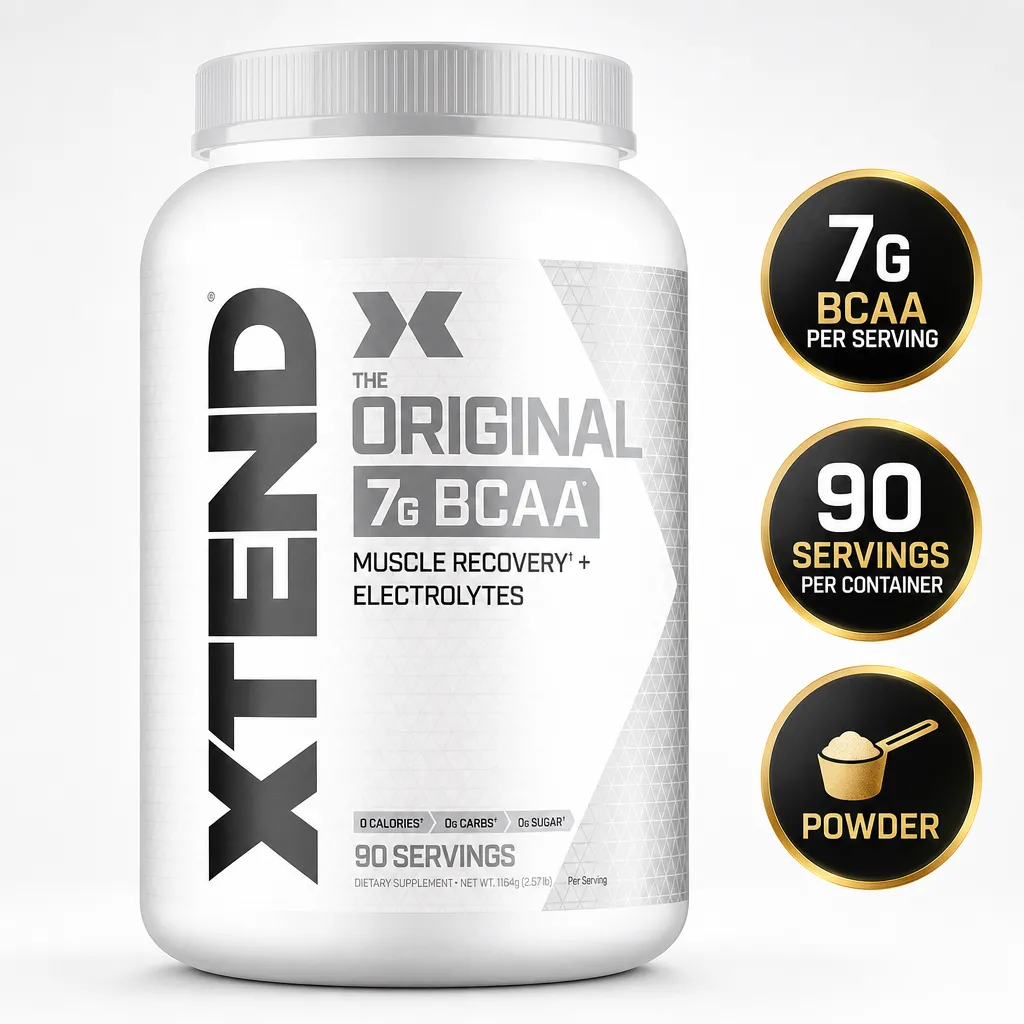 Cellucor Xtend The Original BCAA powder supplement, 90 servings, with 7g BCAA per serving and electrolytes
