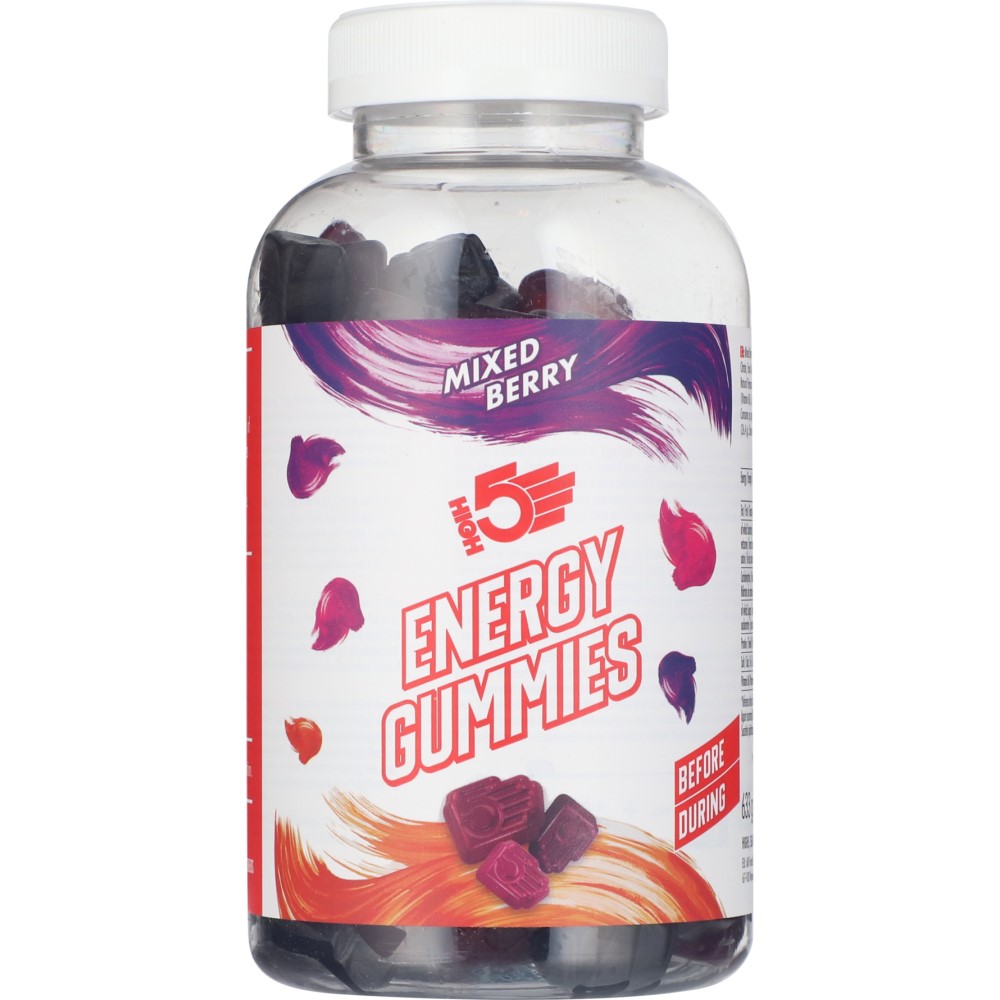 energy gummies, mixed berry, jar bottle, chewable gummies, sugar coated