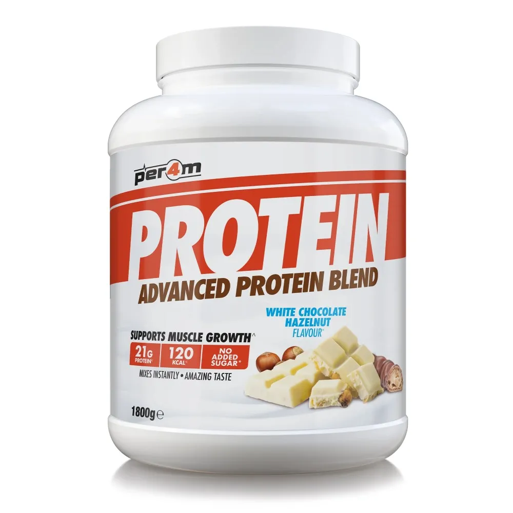 Per4m Advanced Protein Blend 1800g white chocolate hazelnut protein powder supplement