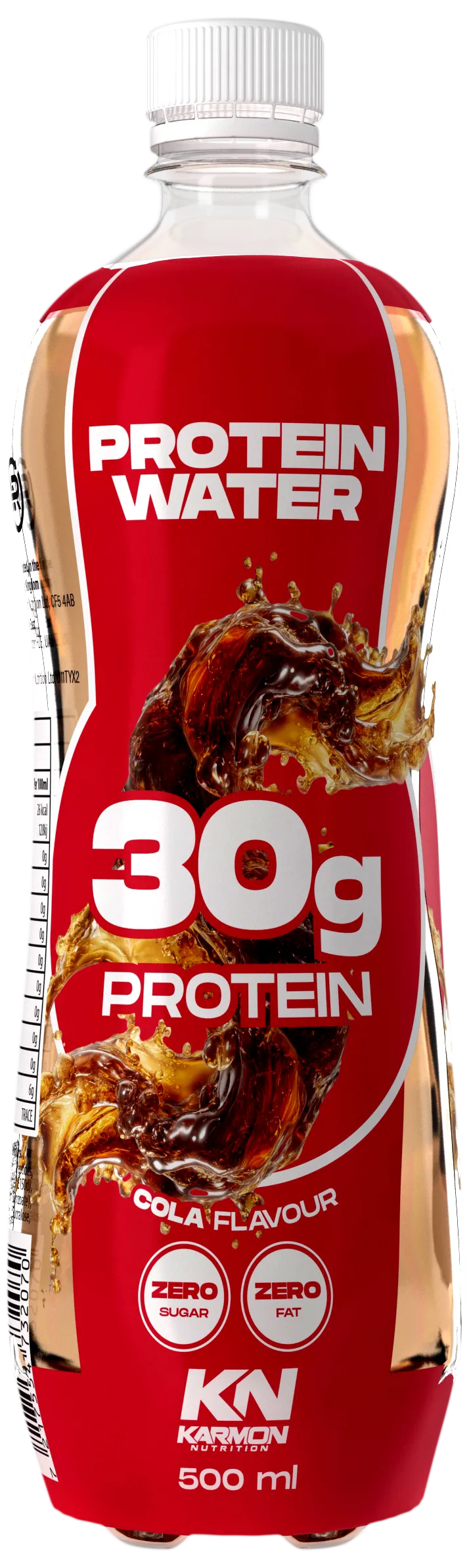 Karmon Nutrition Protein Water cola-flavour protein drink with 30g protein, zero sugar, zero fat, 500ml bottle