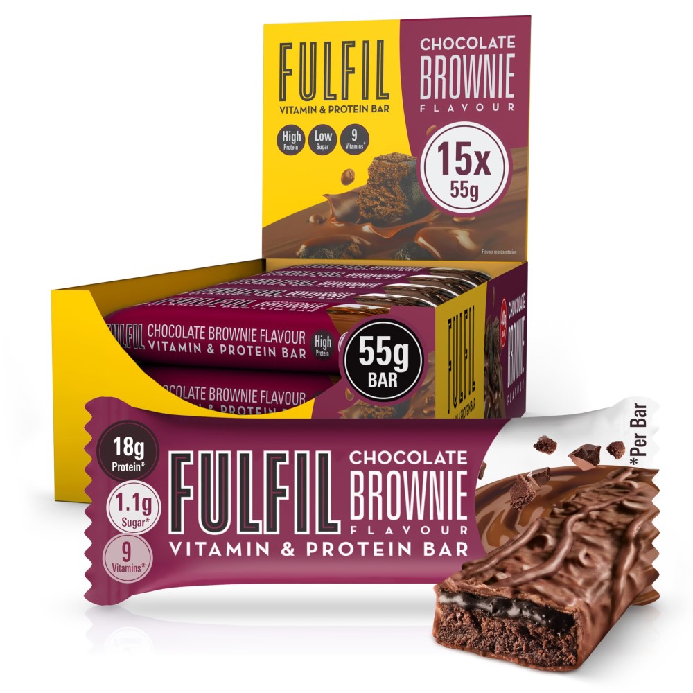 Fulfil Vitamin & Protein Bar 55g x15 Chocolate Brownie