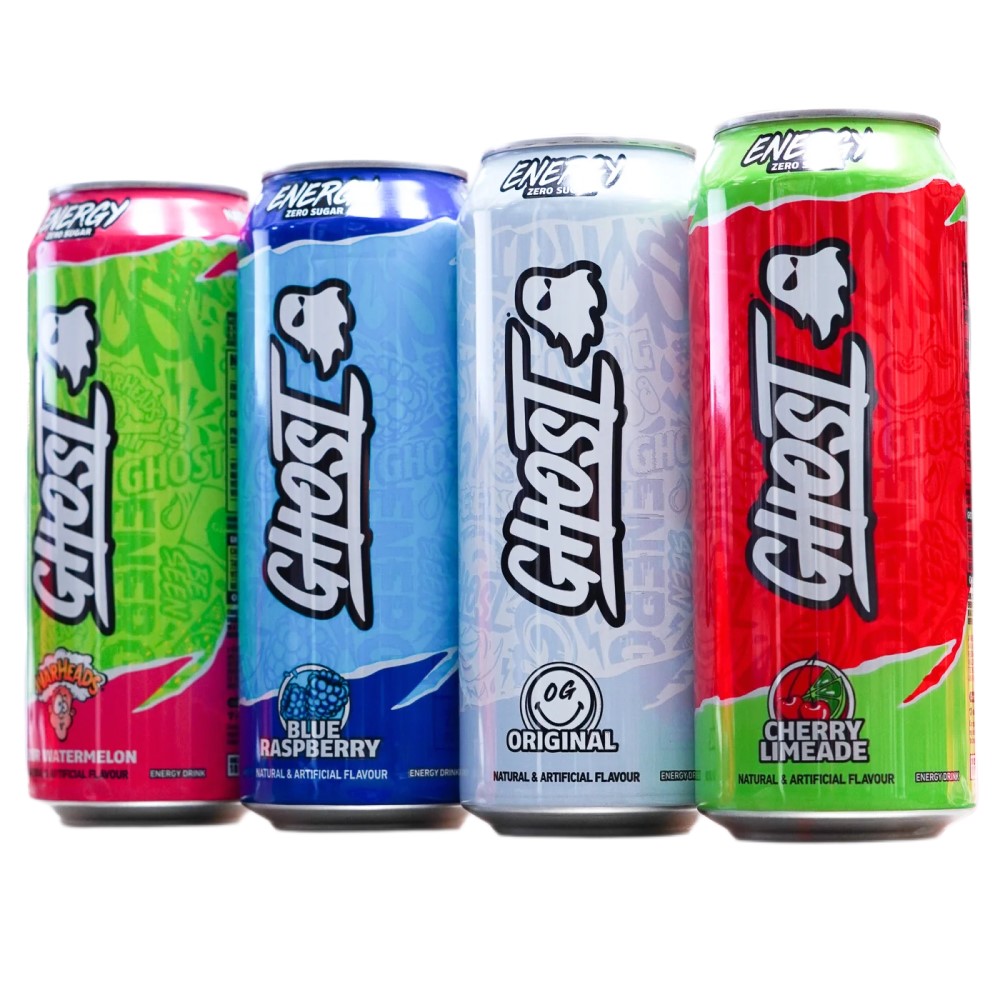 energy drink, canned beverage, fruit flavor, assorted flavors, aluminum can