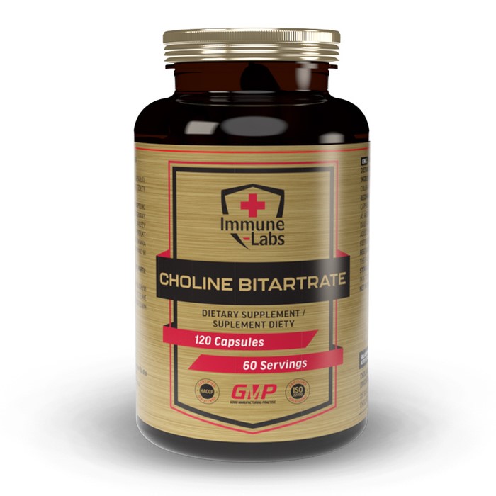 Immune Labs Choline Bitartrate 500mg 120 Caps