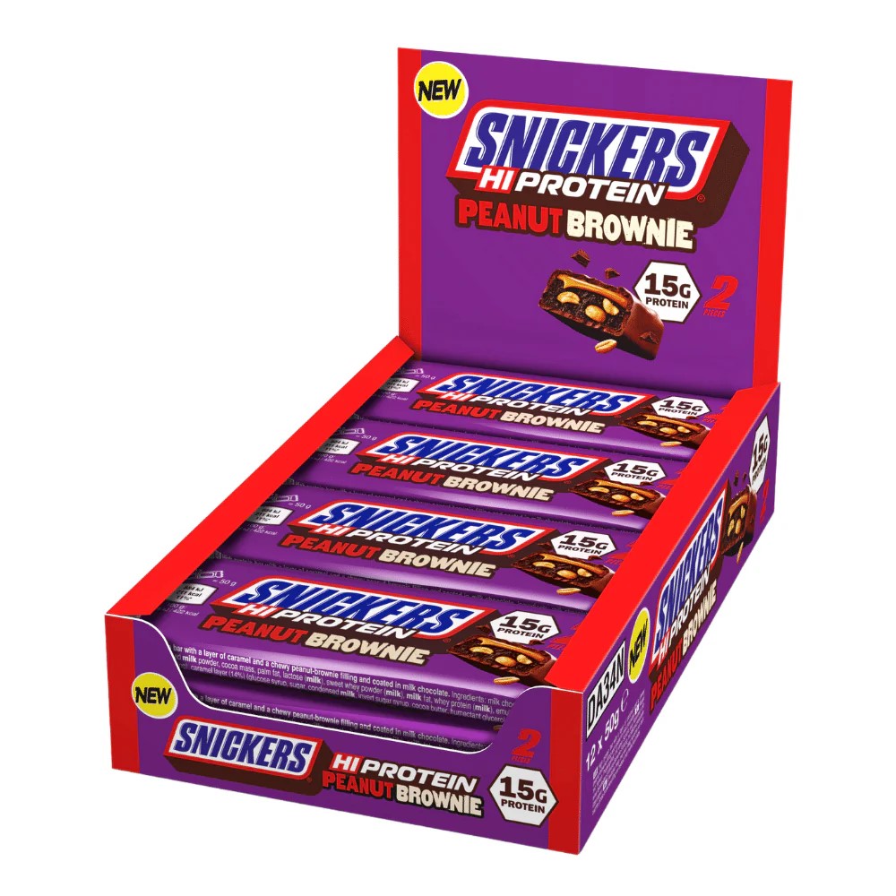 protein bar, peanut brownie, Snickers, high protein, 1_bar