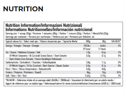 Per4m Isolate Zero 2000g protein powder container, showing product size and Per4m branding details