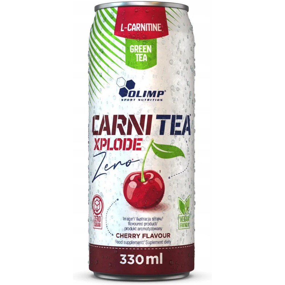 energy drink, carnitine, green tea, cherry, 330 ml