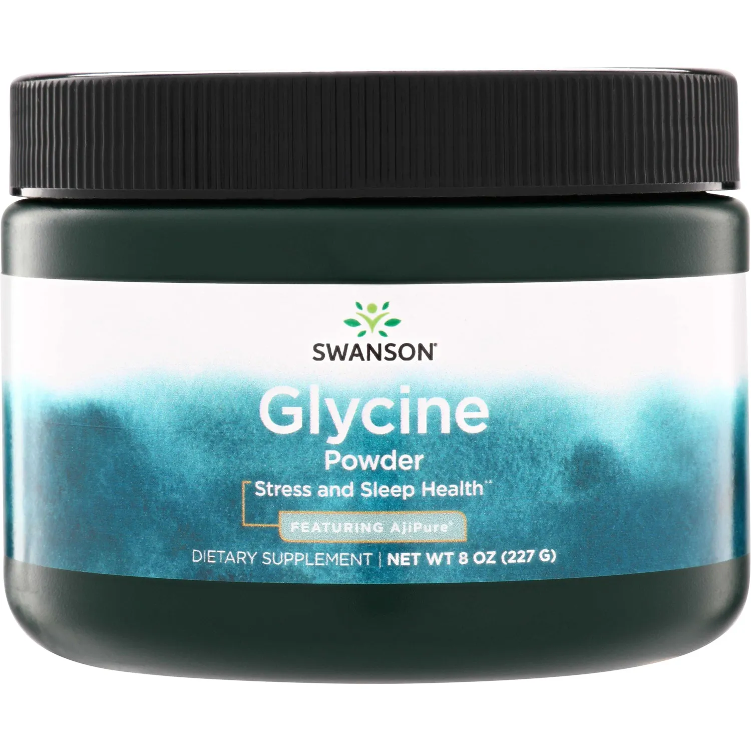 glycine powder, dietary supplement, green container, 8 oz, AJPure feature