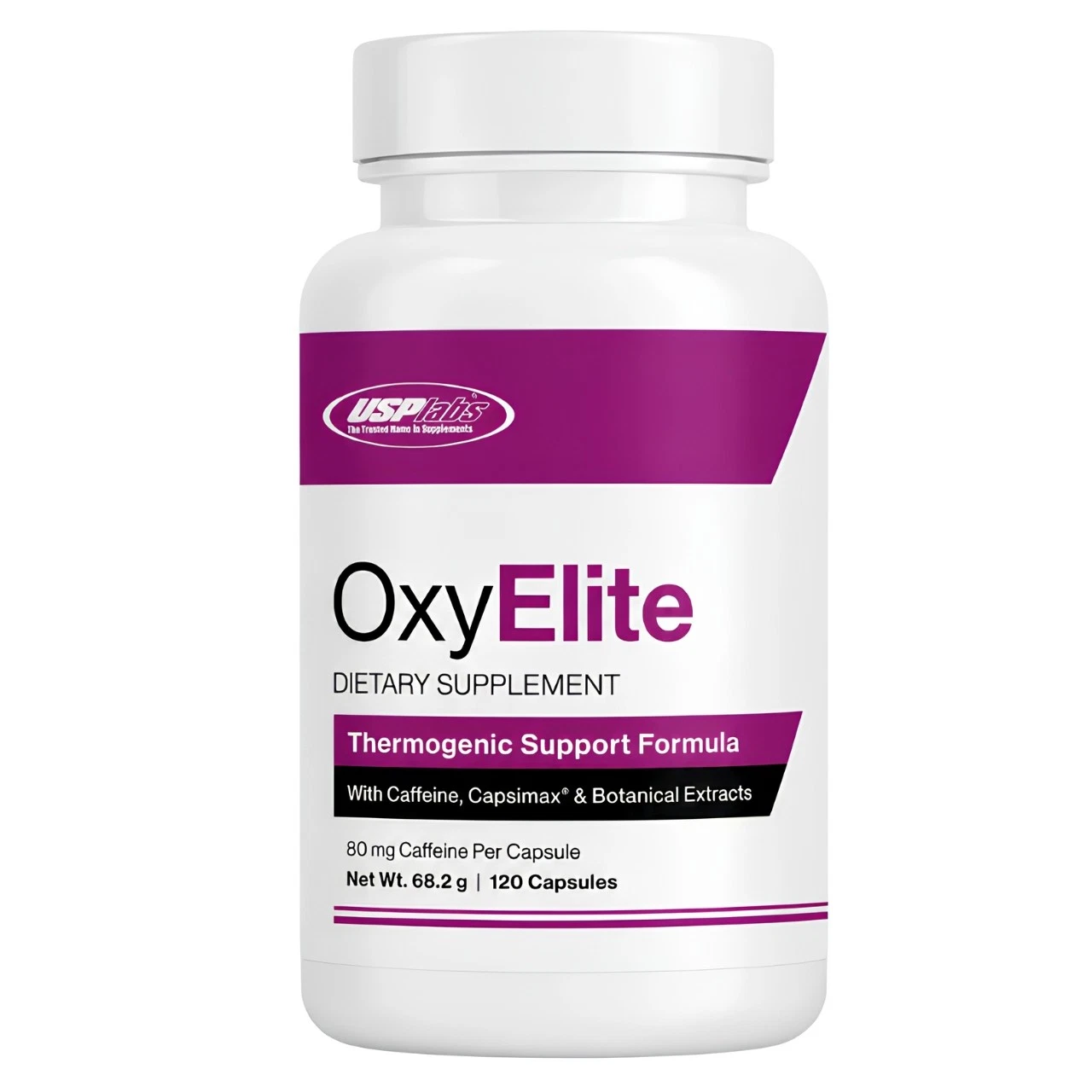 USP Labs OxyElite thermogenic dietary supplement with caffeine, botanical extracts, and 120 capsules