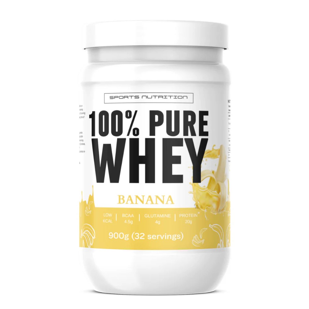 whey, protein, banana, powder, 900g