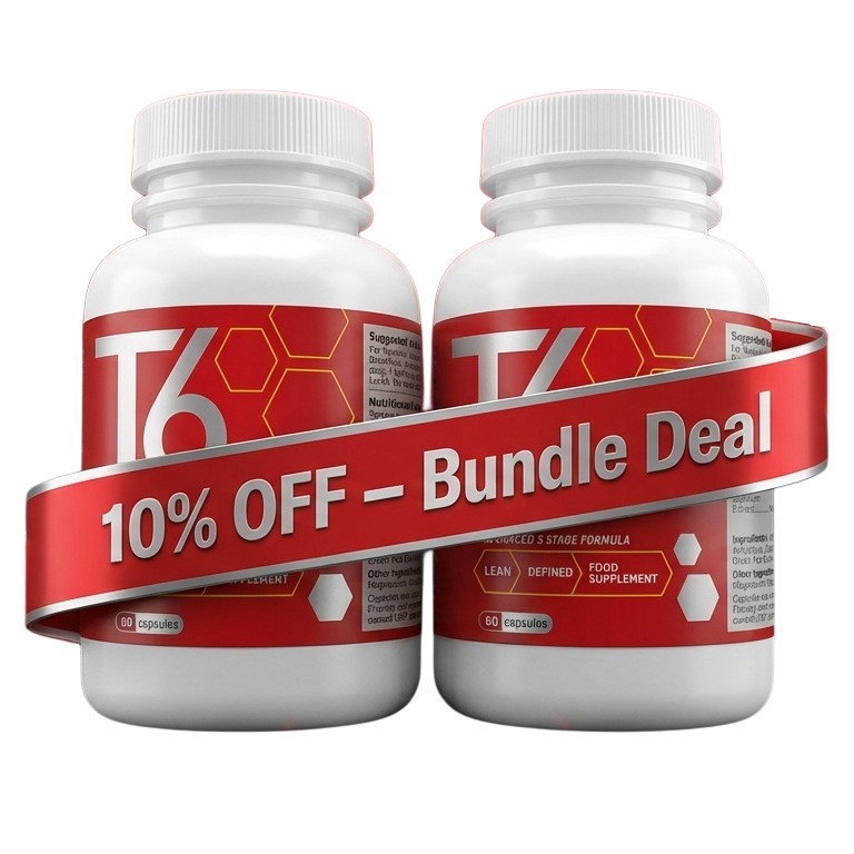 Weight Management System T6 Fat Burner 2 packs of 60 capsules each, bottles with branded labels.