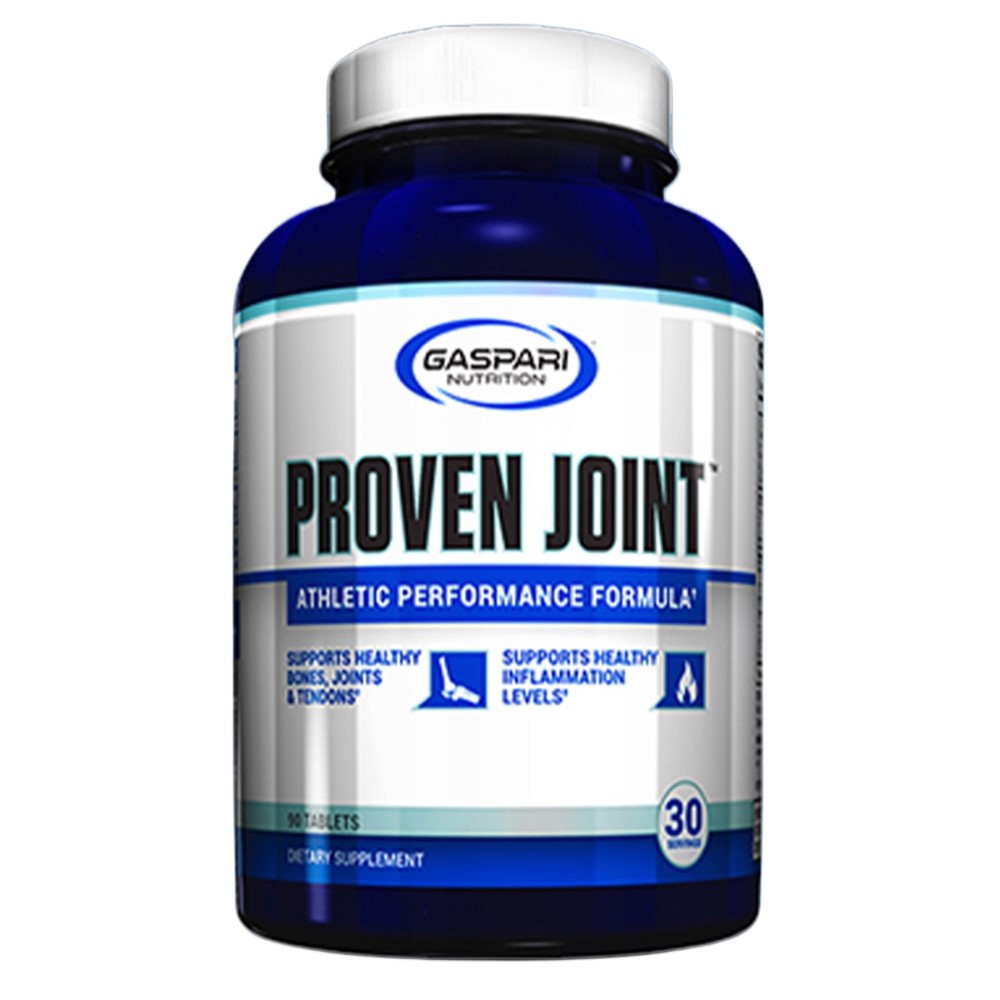 Gaspari Nutrition Proven Joint 90 Tablets bottle, white container with blue and red label, dietary supplement