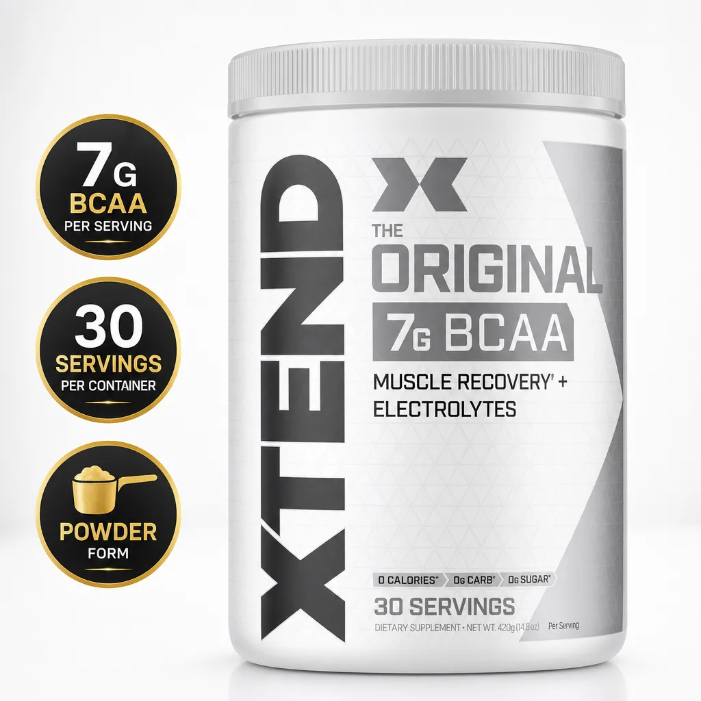 Cellucor Xtend The Original BCAA powder supplement, 30 servings, with 7g BCAA per serving and electrolytes