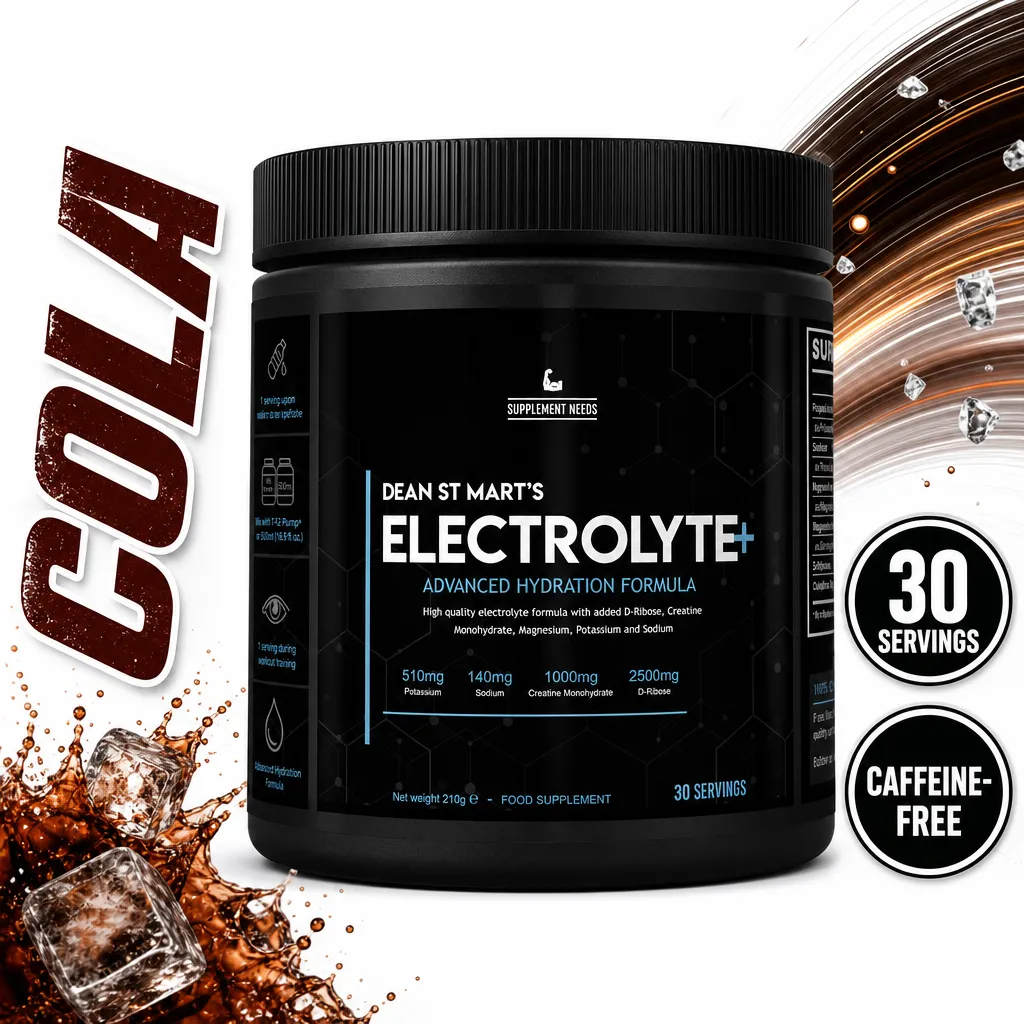 Supplement Needs Electrolyte+ 210g electrolyte hydration powder supplement with D-ribose, creatine, potassium, magnesium and sodium