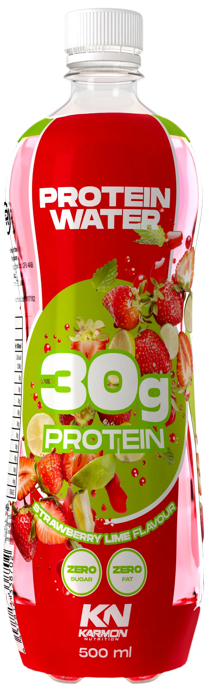 Karmon Nutrition Protein Water 500ml strawberry lime-flavoured protein drink with 30g protein
