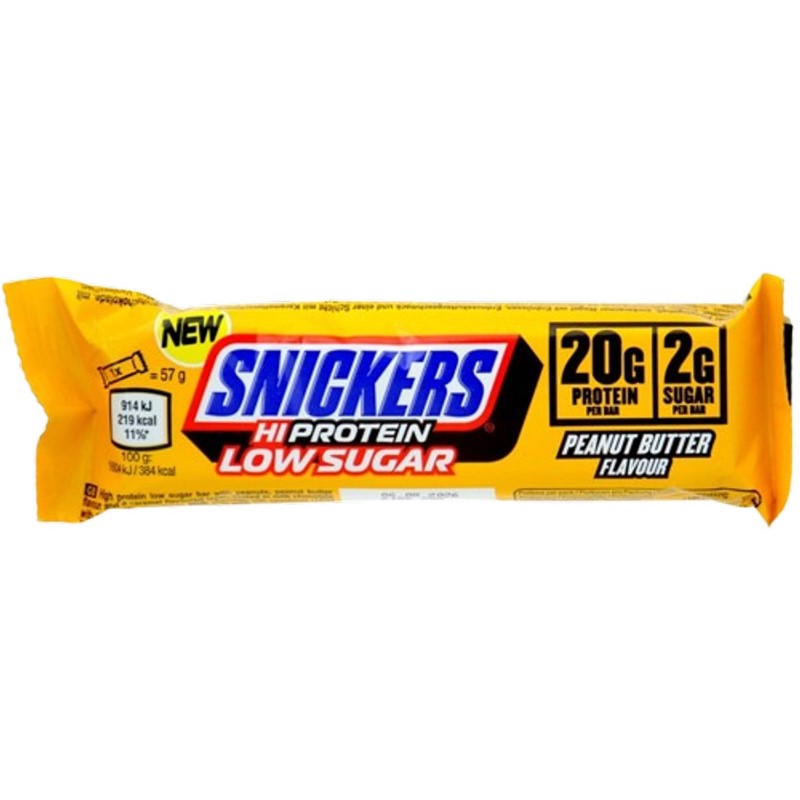 snickers, protein, low-sugar, peanut butter, bar