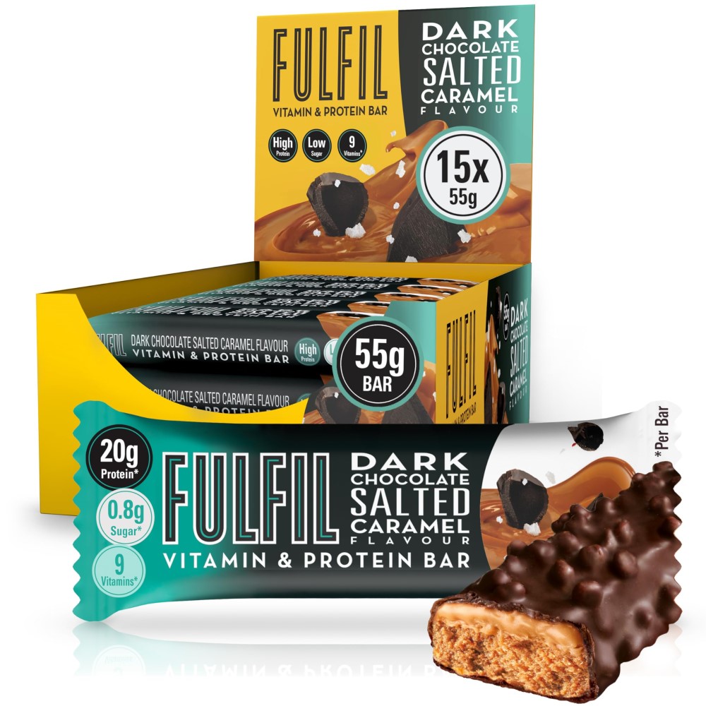 Fulfil Vitamin & Protein Bar - 55 g x15 Dark Chocolate Salted Caramel