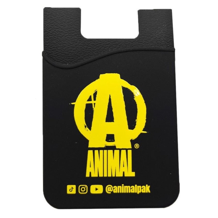 Universal Nutrition Animal Silicone Phone Case Black with textured grip and bold Animal logo on minimalist black silicone