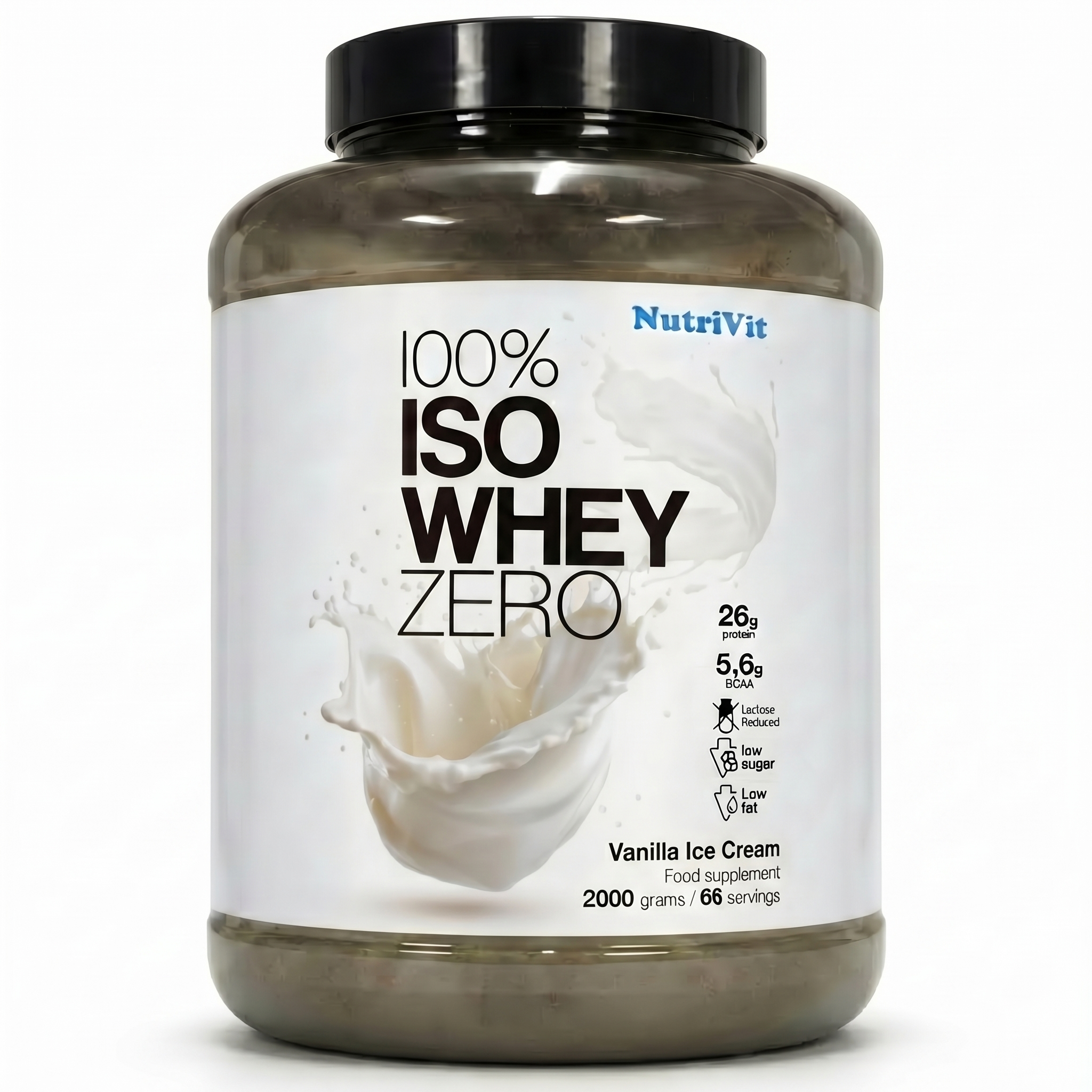 protein powder, isowhey, vanilla, ice cream, nutrition supplement