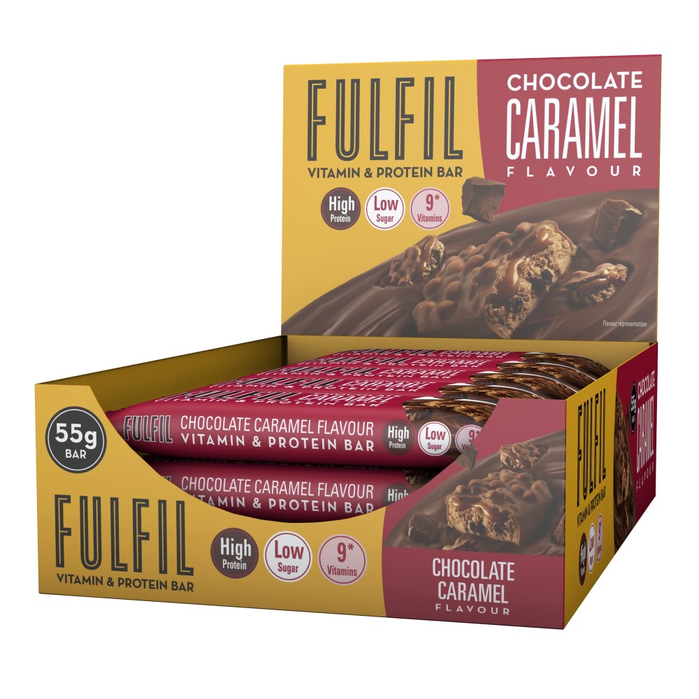 Fulfil Vitamin & Protein Bar 55g x15 Chocolate Caramel