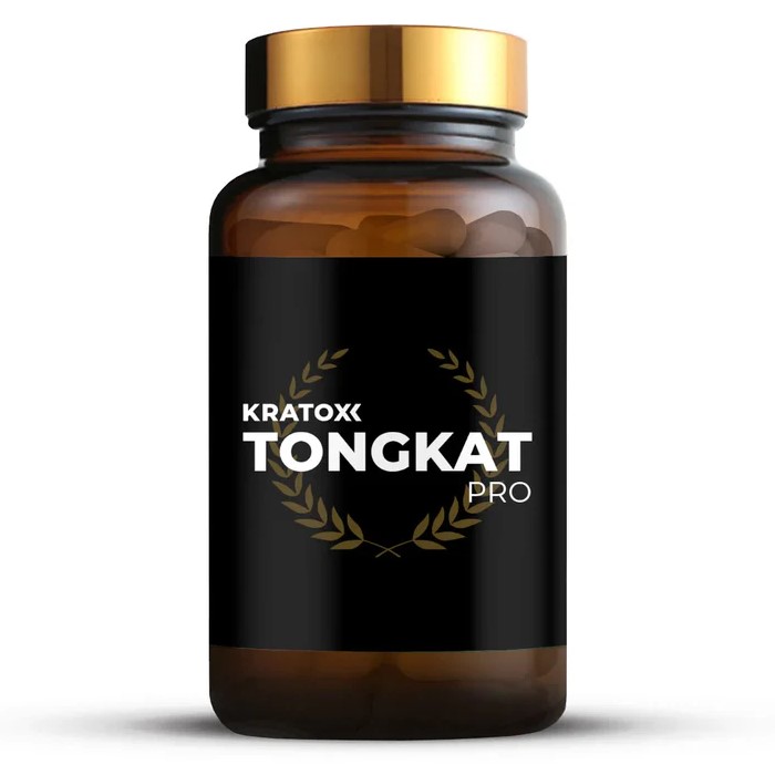 Kratox Tongkat Ali Pro 60 Caps bottle, labeled with product name and supplement details, 60 vegetarian capsules
