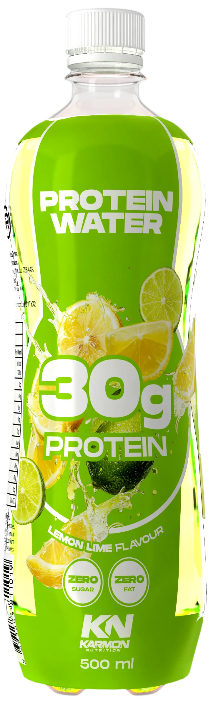 Karmon Nutrition Protein Water 500ml lemon-lime flavoured protein drink with 30g protein, zero sugar and zero fat