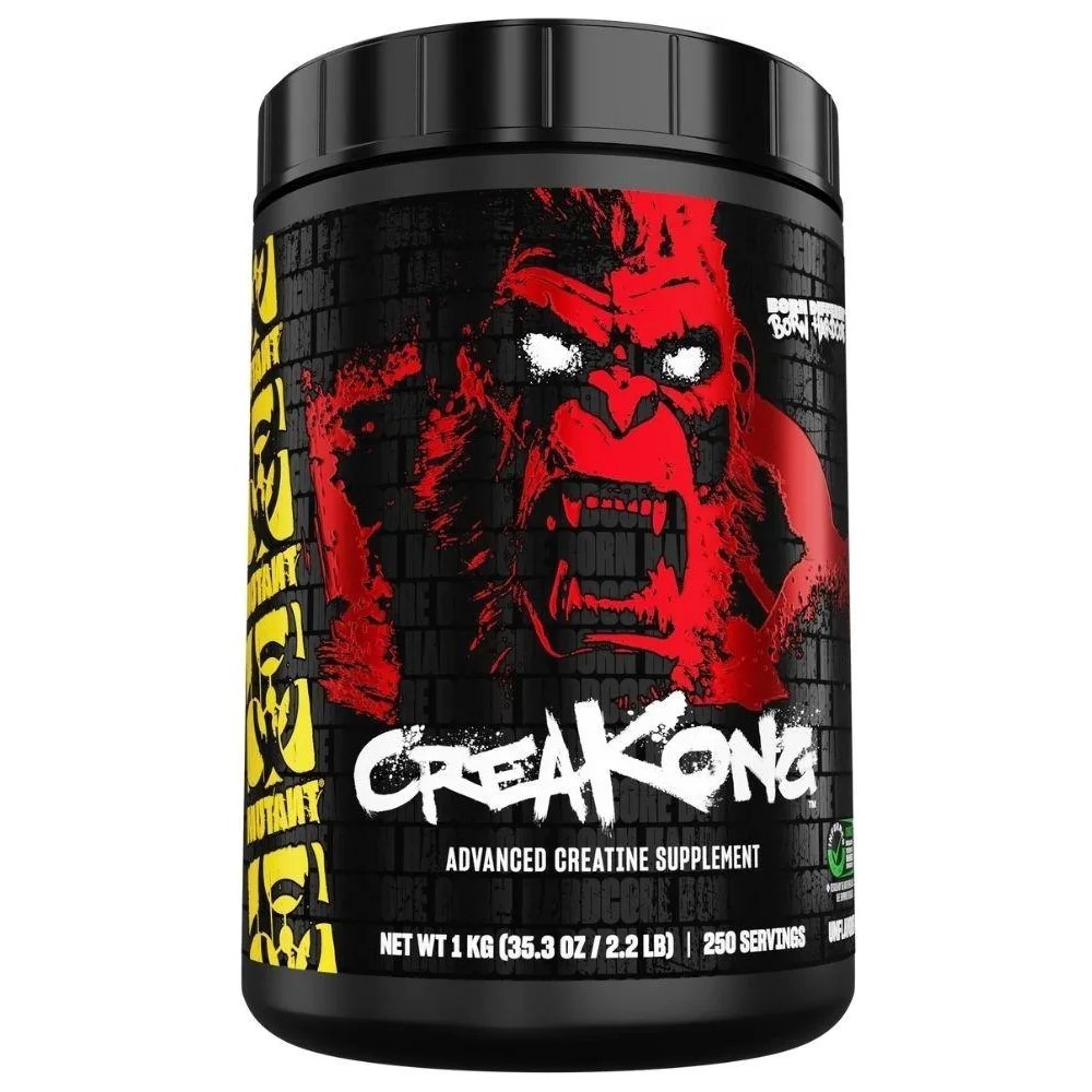 Mutant Creakong 1000g Unflavoured creatine supplement in a large black and red plastic tub with bold branding