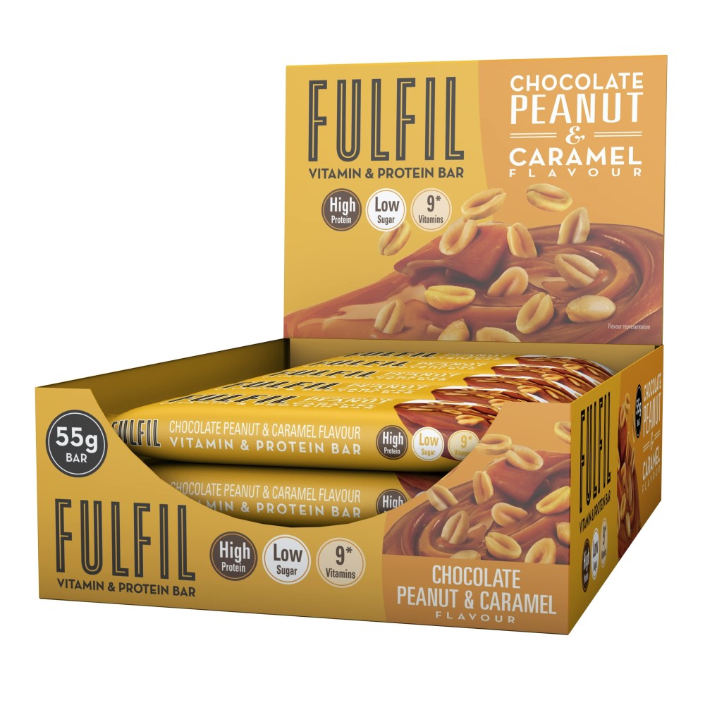 Fulfil Vitamin & Protein Bar 55g x15 Chocolate Peanut & Caramel