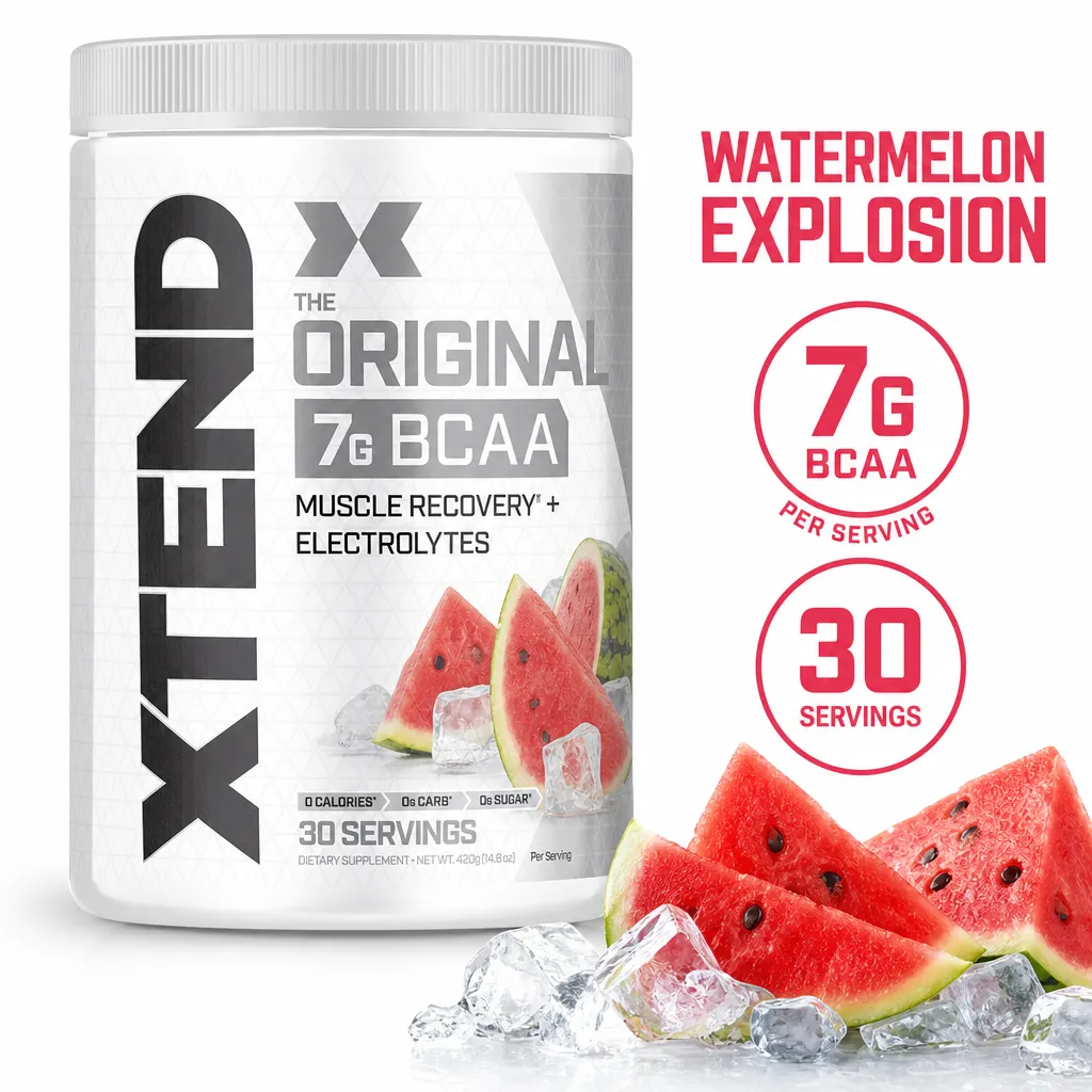 Cellucor Xtend The Original BCAA watermelon flavour powder supplement, 30 servings with 7g BCAA per serving
